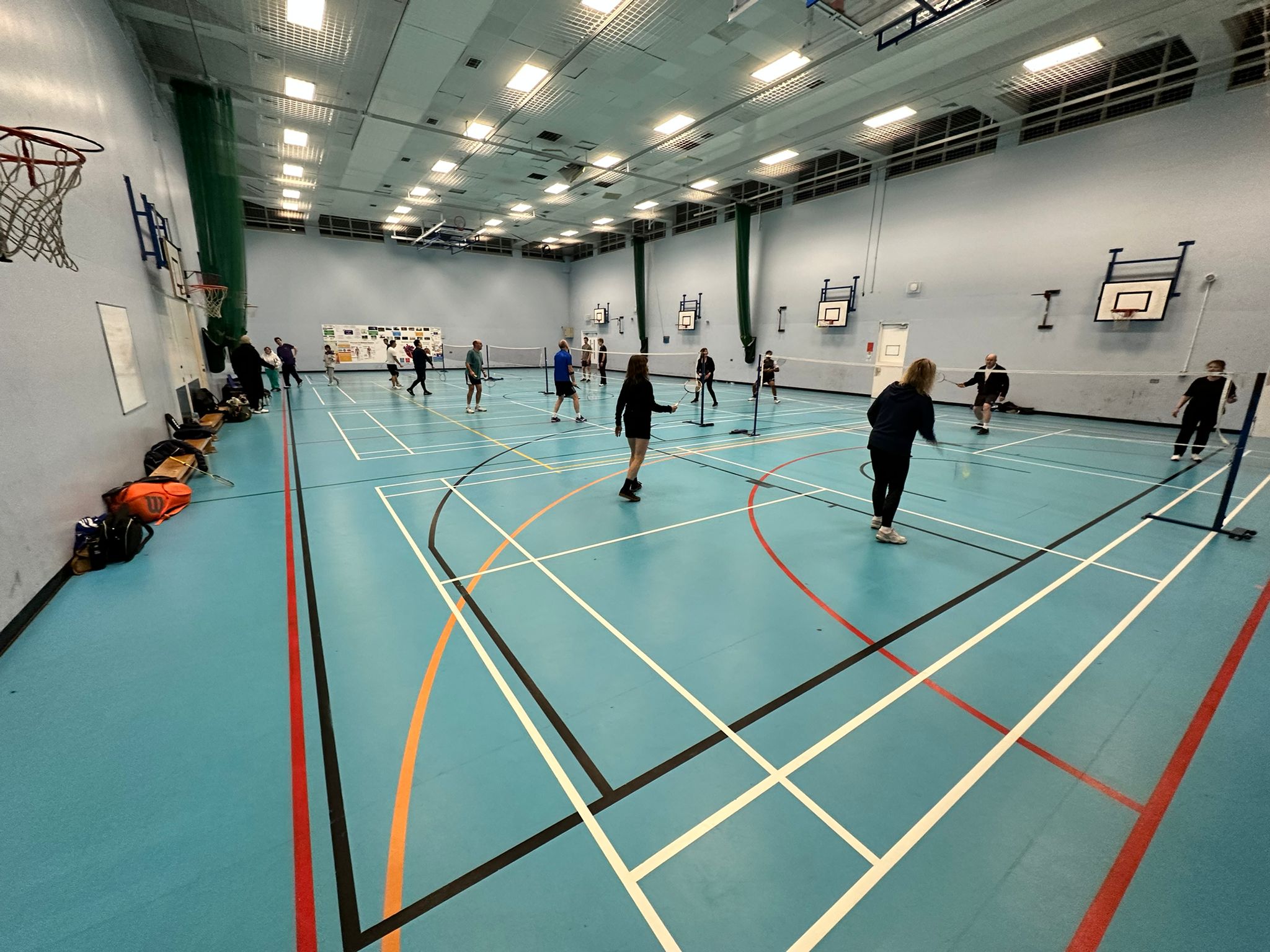 Badminton club at ALNS (Admiral Lord Nelson School) Portsmouth
